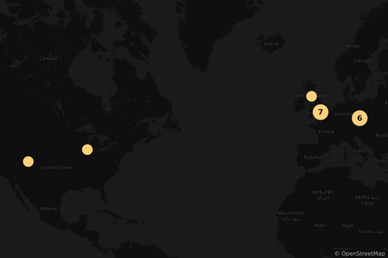 Mappa dei luoghi delle riprese di Mission: Impossible (1996)