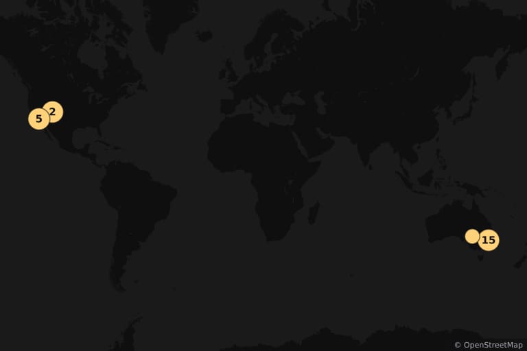 Carte des lieux de tournage de Mission : Impossible 2 (2000)