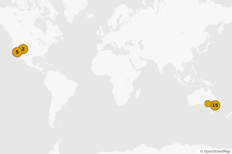 Carte des lieux de tournage de Mission : Impossible 2 (2000)
