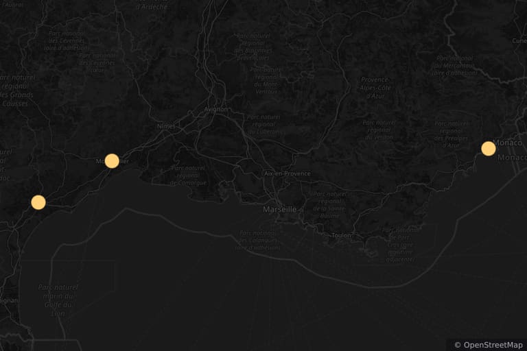 Mapa de los lugares de rodaje de Omar m'a tuer (2011)