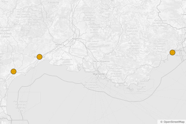 Mapa de los lugares de rodaje de Omar m'a tuer (2011)