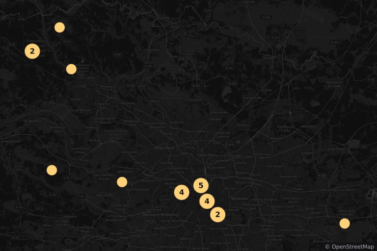 Mapa de los lugares de rodaje de 'Papy' en la resistencia (1983)