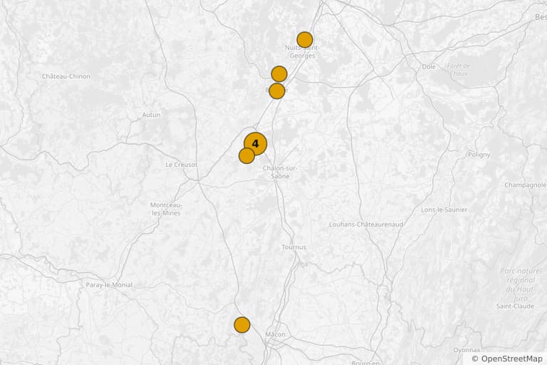 Mappa dei luoghi delle riprese di Premiers crus (2015)
