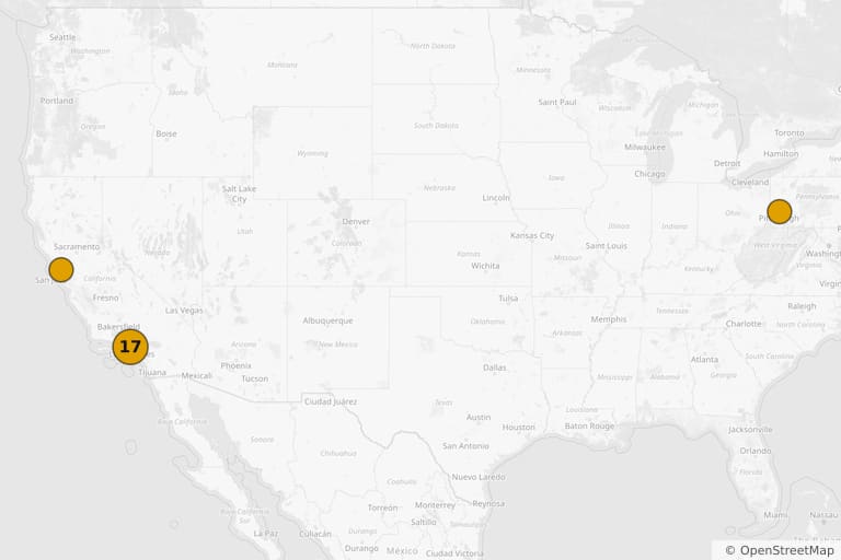 Carte des lieux de tournage de Pretty Woman (1990)