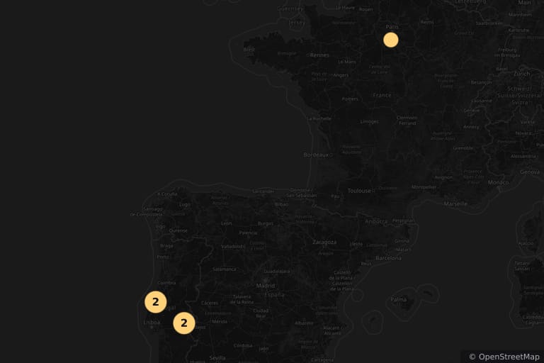 Mappa dei luoghi delle riprese di Quasimodo d'el Paris (1999)