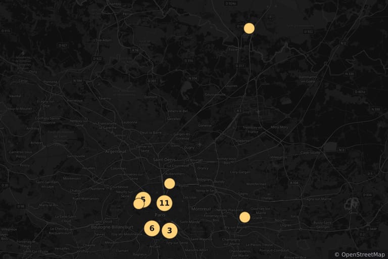 Carte des lieux de tournage de Rien que du bonheur (2003)