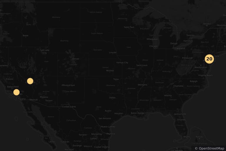 Map of the filming locations of Rocky Balboa (2006)