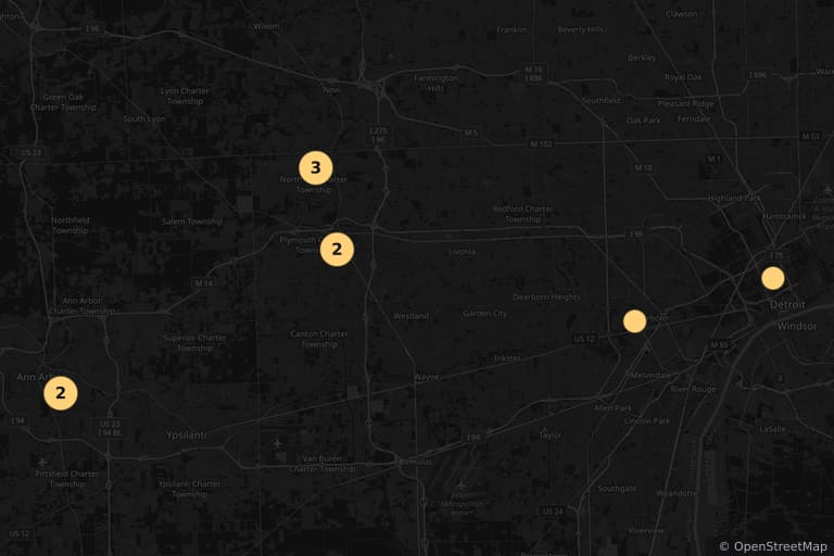 Mappa dei luoghi delle riprese di Scream 4 (2011)
