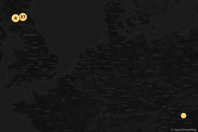Mapa de los lugares de rodaje de T2 Trainspotting (2017)