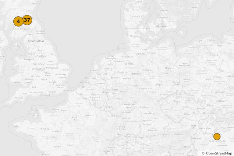 Mapa de los lugares de rodaje de T2 Trainspotting (2017)