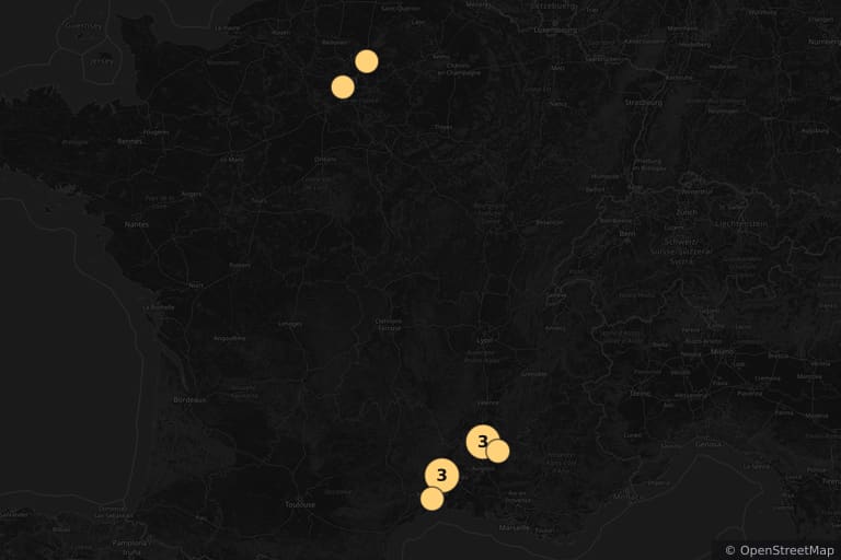 Map of the filming locations of Tango (1993)