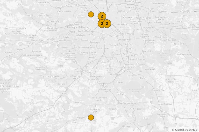 Carte des lieux de tournage de Tanguy (2001)