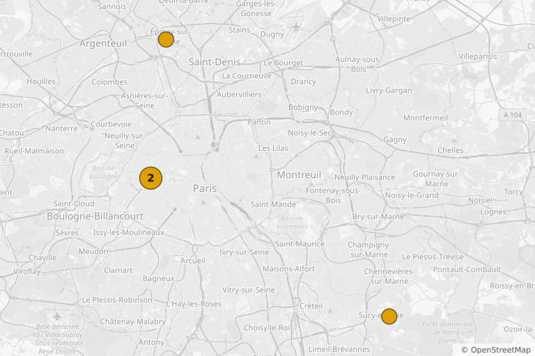 Carte des lieux de tournage de Taxi 2 (2000)