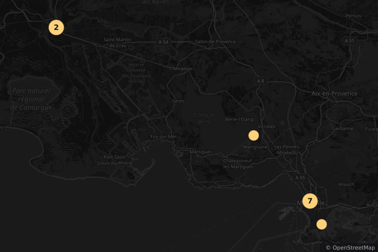 Map of the filming locations of Taxi 3 (2003)