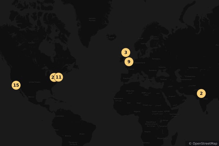 Carte des lieux de tournage de The Dark Knight Rises (2012)