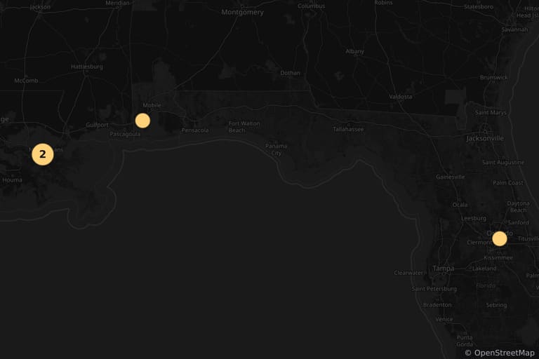 Mappa dei luoghi delle riprese di Final Destination 4 (2009)