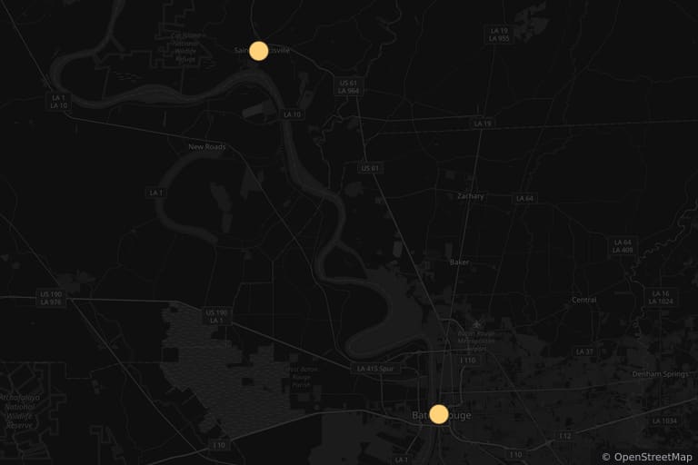Map of the filming locations of The Final Girls (2015)