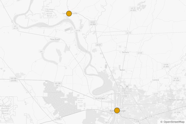 Map of the filming locations of The Final Girls (2015)