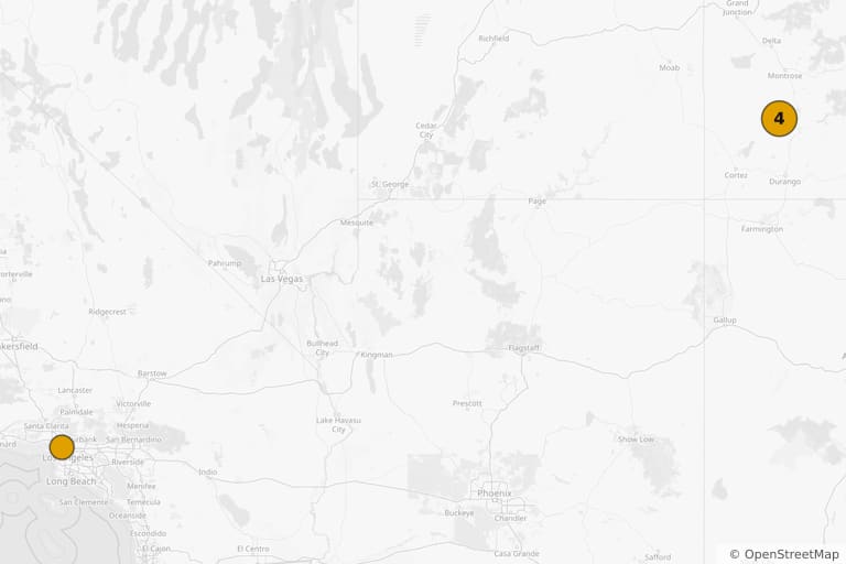 Carte des lieux de tournage de Les Huit Salopards (2015)