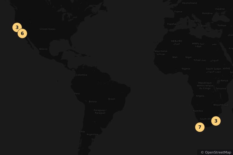 Mapa dos locais de filmagem de A Barraca do Beijo 3 (2021)