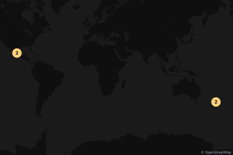 Map of the filming locations of The Legend of Zorro (2005)