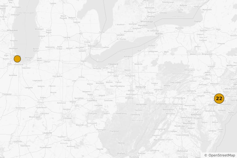 Map of the filming locations of The Sixth Sense (1999)