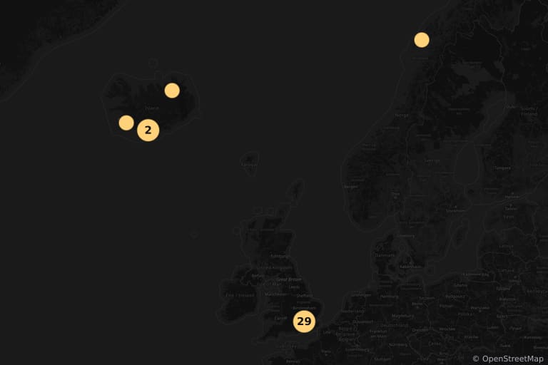 Carte des lieux de tournage de Thor : Le Monde des ténèbres (2013)