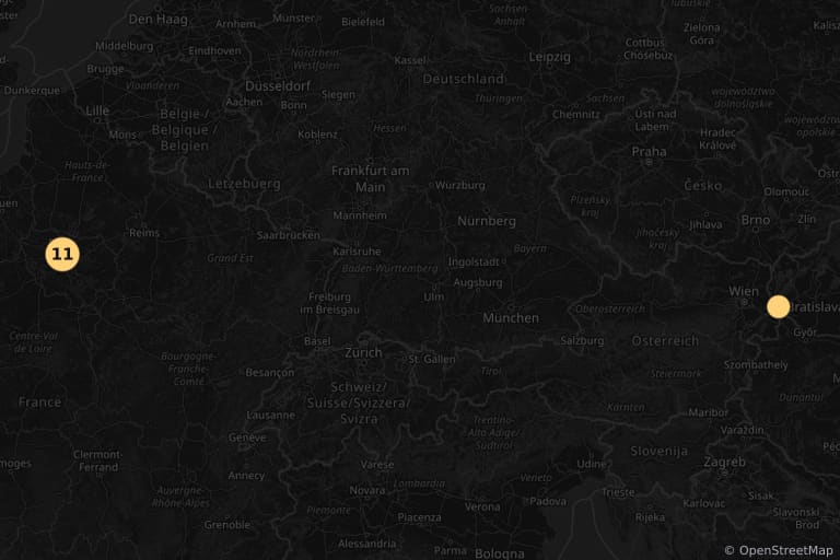Mapa de los lugares de rodaje de Tom est tout seul (1995)