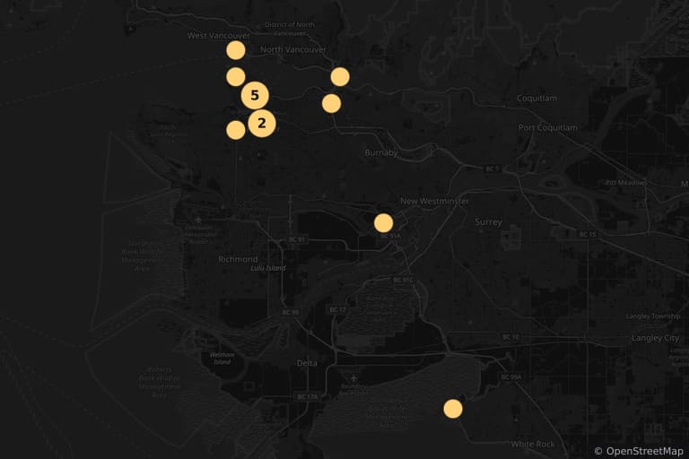 Map of the filming locations of TRON: Legacy (2010)