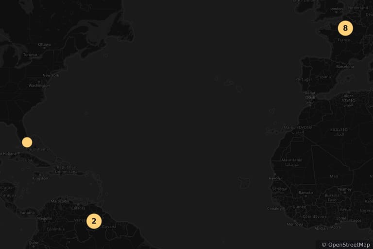Map of the filming locations of Un Indien dans la ville (1994)