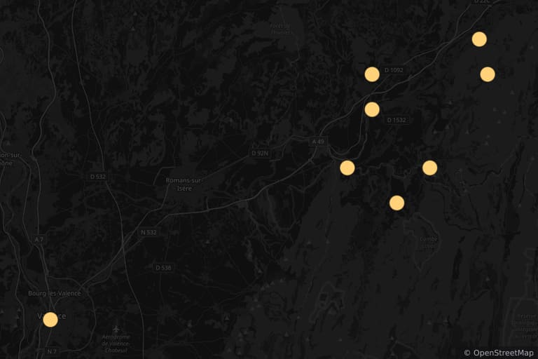 Map of the filming locations of A Little Something Extra (2024)