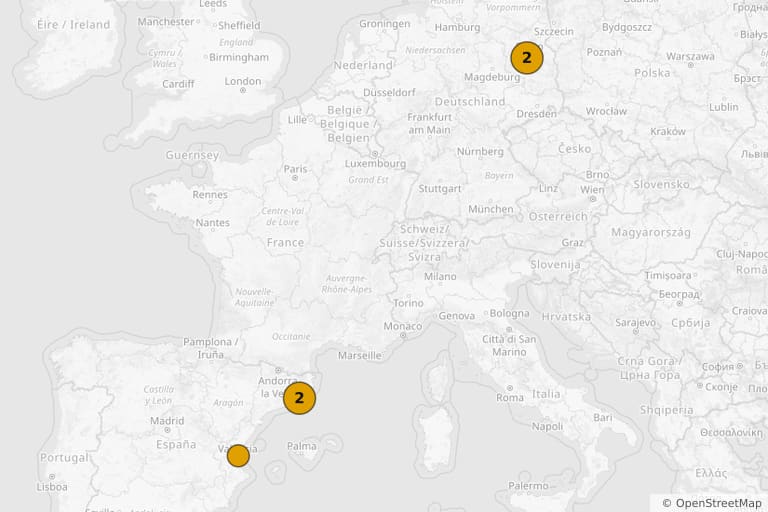 Map of the filming locations of Uncharted (2022)