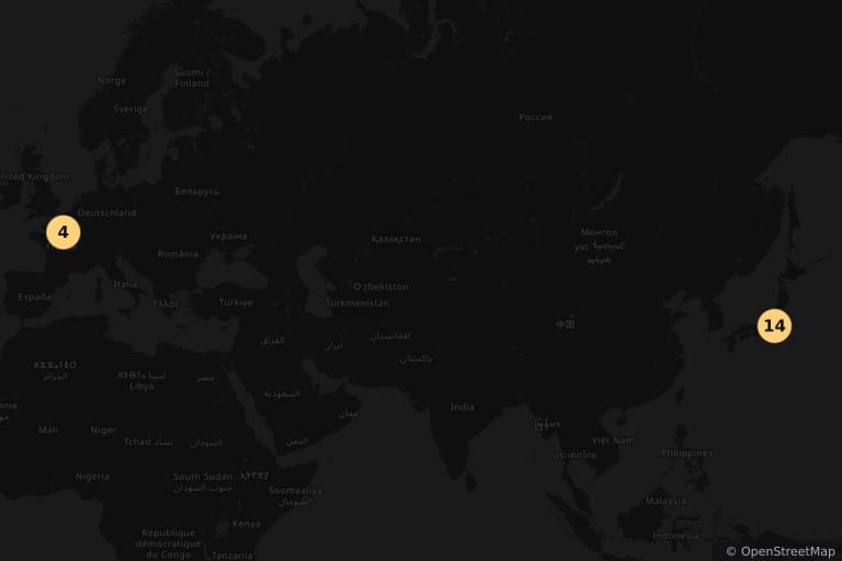 Map of the filming locations of Wasabi (2001)