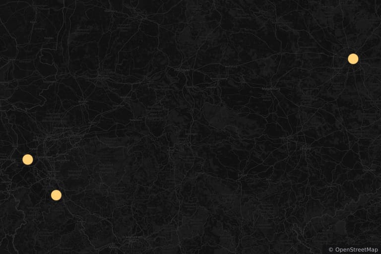 Mapa de los lugares de rodaje de Al otro lado del muro (2013)