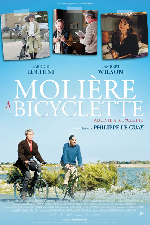 Plakat von Molière auf dem Fahrrad