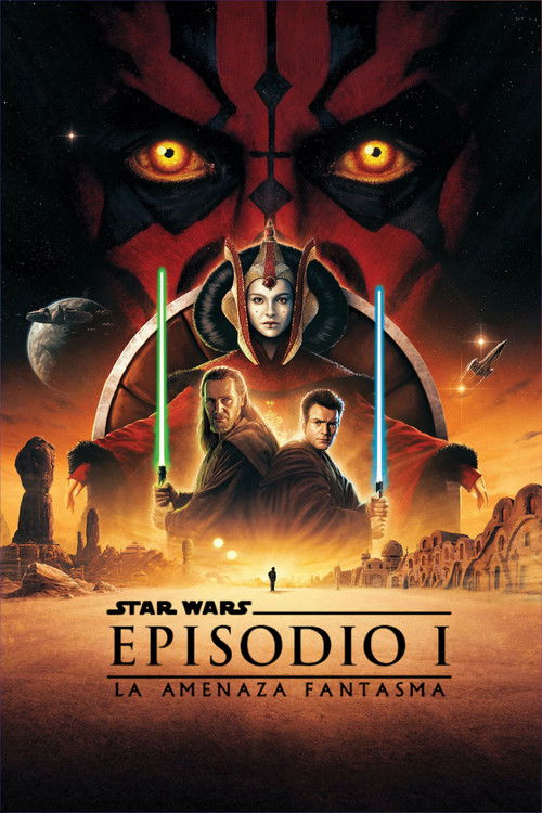 Póster de La guerra de las galaxias. Episodio I: La amenaza fantasma
