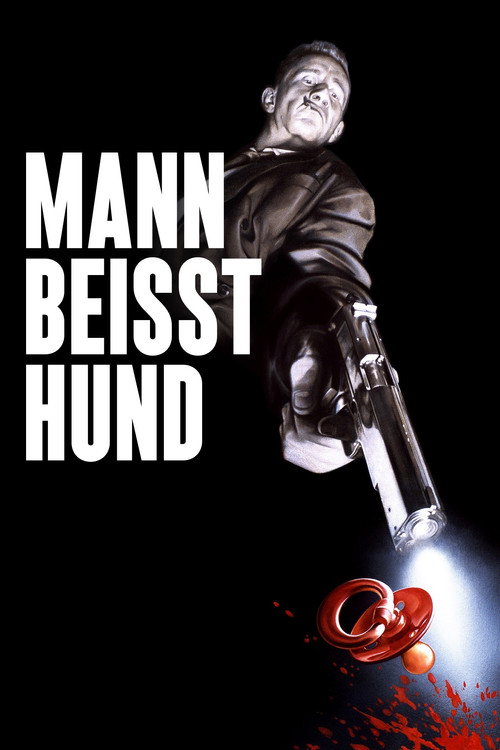 Plakat von Mann beißt Hund