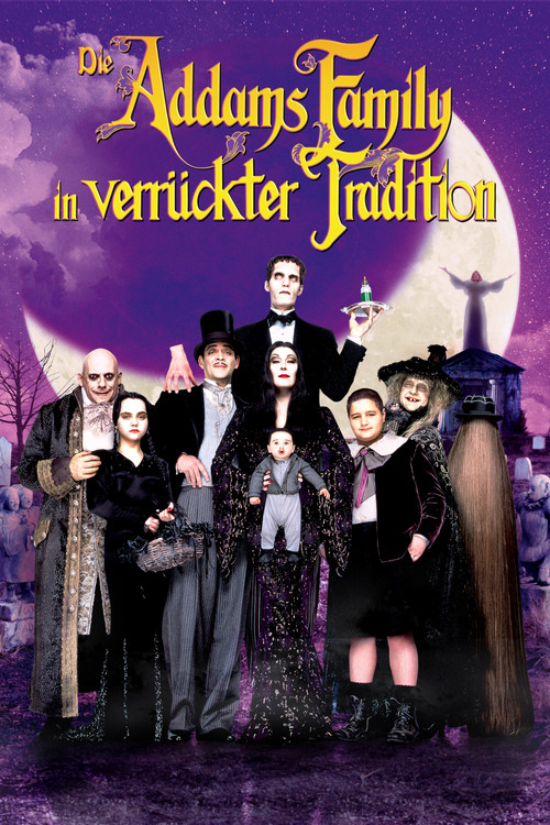 Plakat von Die Addams Family in verrückter Tradition