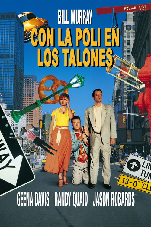 Póster de Con la poli en los talones