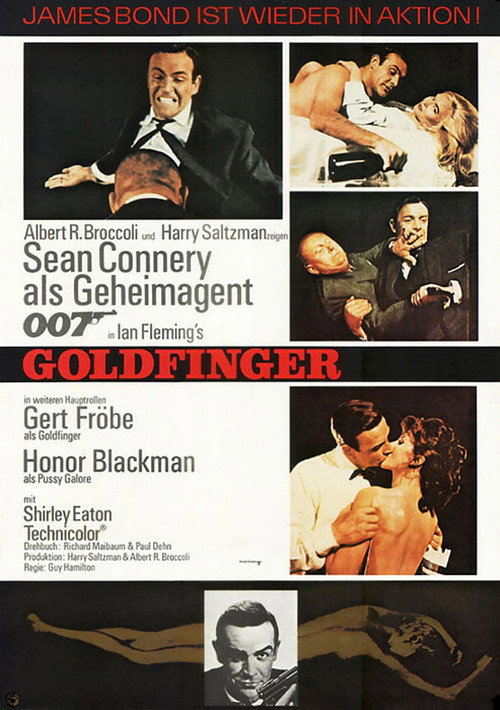 Plakat von James Bond 007 - Goldfinger