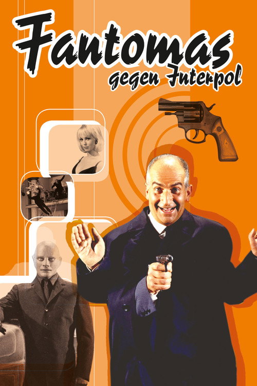 Plakat von Fantomas gegen Interpol