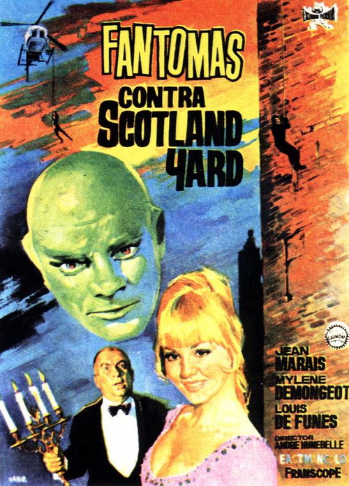Póster de Fantomas contra Scotland Yard
