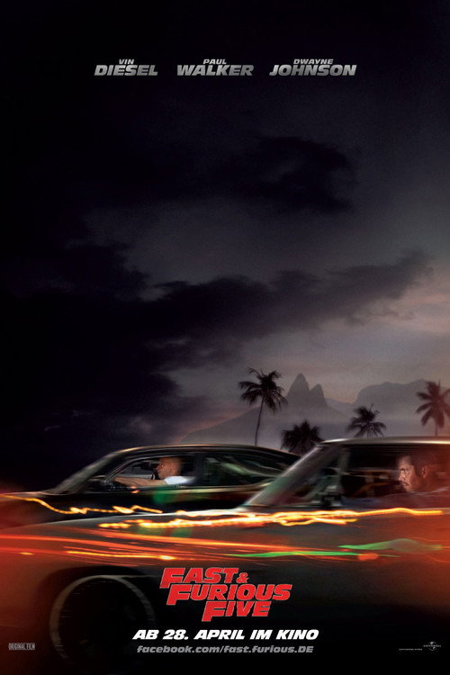 Plakat von Fast & Furious Five